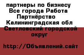 партнеры по бизнесу - Все города Работа » Партнёрство   . Калининградская обл.,Светловский городской округ 